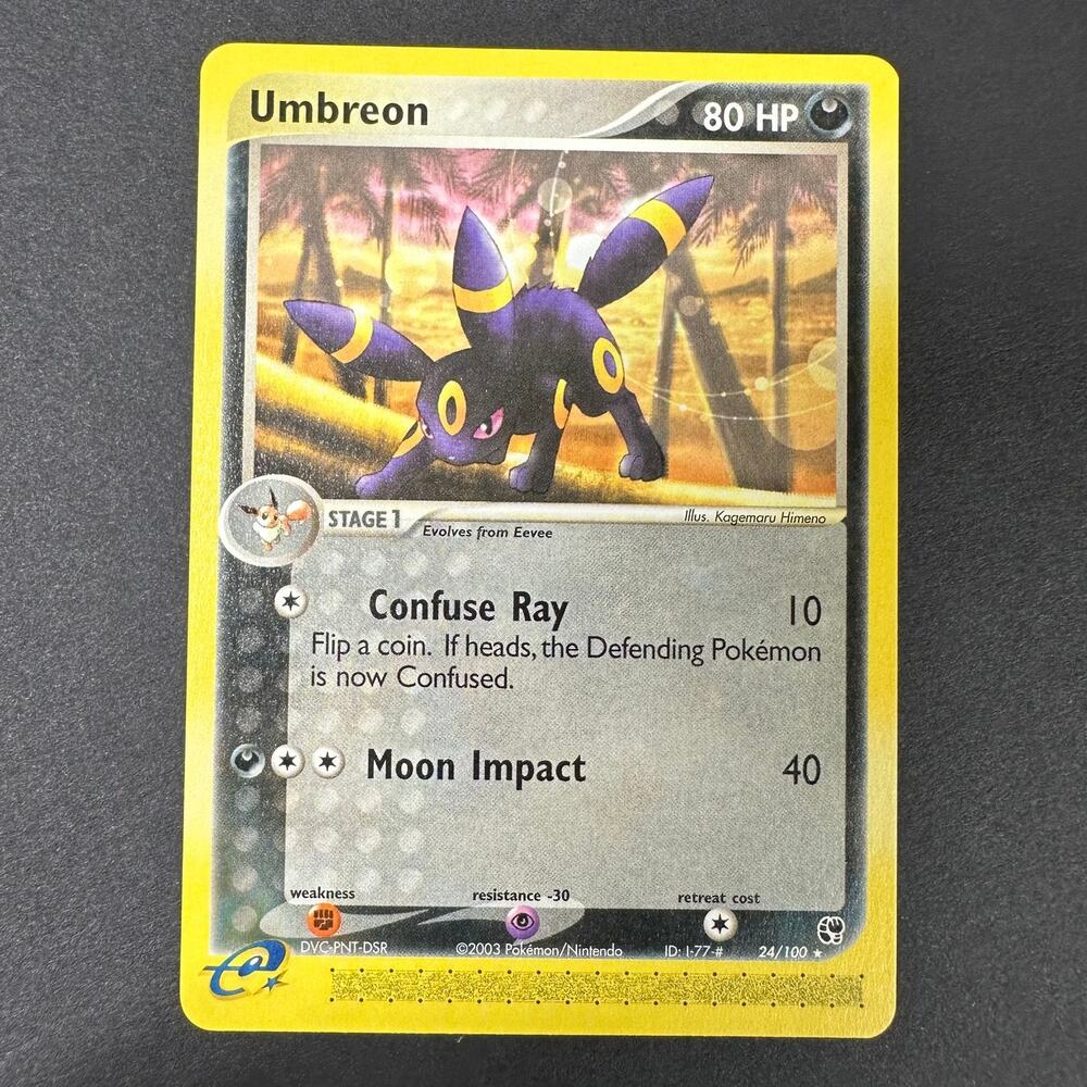 Pokemon TCG Umbreon EX Sandstorm 24/100 Rare Non Holo NM